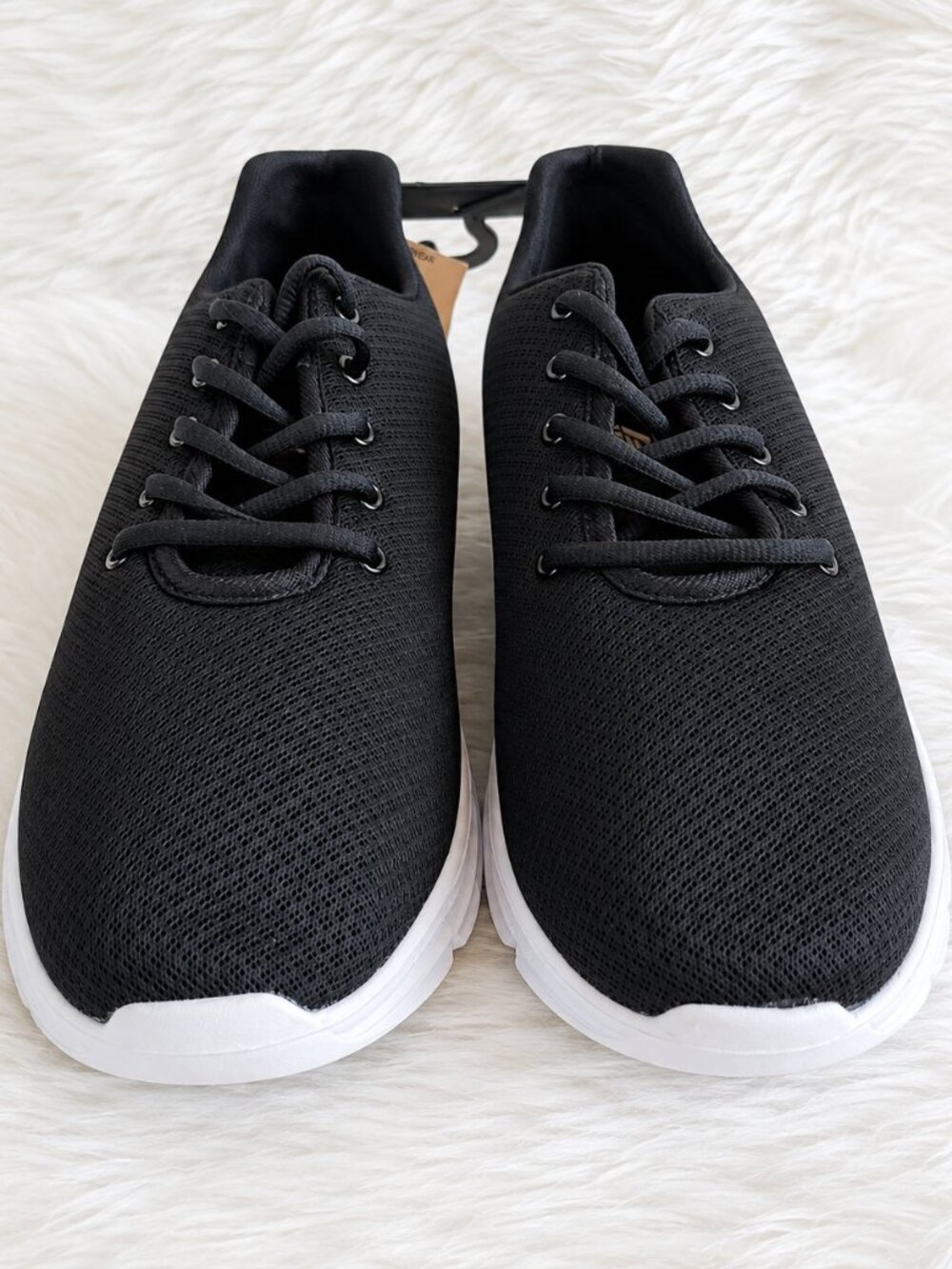 Pro Player Men's Black/White Lightweight Lace Up Mesh Sneaker SZ 12